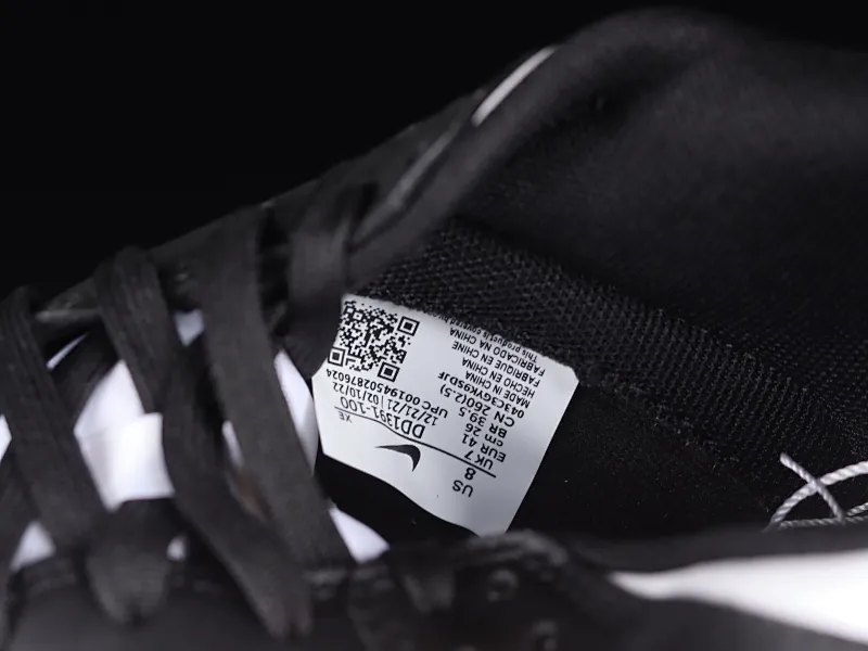 All categories Nk SB Dunk series Nk SB Dunk Low low-top sneakers G version Nk SB Dunk Low black and white panda SB smashed backboard fashion casual sneakers DD1391-100